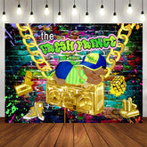 Aperturee - Graffiti Wall With Goden Themed Baby Shower Backdrop